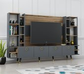 MOBİLYA GEZEGENİ PASTEL X2125 ÇIRAĞAN - ANTRASİT 220 CM thumbnail 2