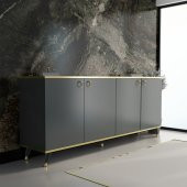 MOBİLYA GEZEGENİ KAREN GOLD KONSOL K20 KOYU GRİ 160 CM - 1