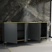 MOBİLYA GEZEGENİ KAREN GOLD KONSOL K20 KOYU GRİ 160 CM - 2