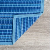 CRAFT HOME KATLANABİLİR PLASTİK HASIR HALI KİLİM KAMP PİKNİK PLAJ PARK BAHÇE TERAS VERANDA MAVİ - 6