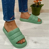 Akınalbella 406 Mint Yeşili Hafif Rahat Günlük Havuz Plaj Kadın Terliği - 4