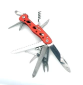 Valkyrie  Çok Amaçlı İsveç Outdoor Kamp Çakısı 111mm Büyük Boy - Paslanmaz Çelik Kırmızı - 4