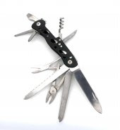 Valkyrie  Çok Amaçlı İsveç Outdoor Kamp Çakısı 111mm Büyük Boy - Paslanmaz Çelik Siyah - 2