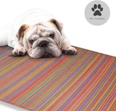 CRAFT HOME KATLANABİLİR PLASTİK HASIR HALI KİLİM KAMP PİKNİK PLAJ PARK BAHÇE TERAS VERANDA KIRMIZI - 8