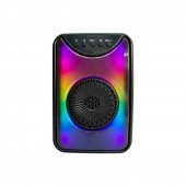 DVIP Q11 Taşınabilir Bluetooth 5.2 Hoparlör FM Radio, USB, TF SD, RGB Light Show Siyah - 1