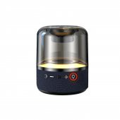 DVIP Q5 Taşınabilir Bluetooth 5.0 Hoparlör TF SD kart, 3,5mm Aux, Sesli Görüşme, RGB Light Show Siyah - 1