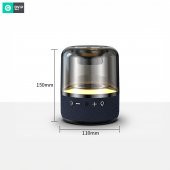 DVIP Q5 Taşınabilir Bluetooth 5.0 Hoparlör TF SD kart, 3,5mm Aux, Sesli Görüşme, RGB Light Show Siyah - 3