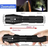 Valkyrie Çift Fonksiyonlu Ultraviyole Mor Işık ve XML-T6 El Feneri Dual Mode 2000 Lümens - 2