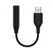 Ayex, Samsung TYPE-C İçin 3.5mm Aux, Kulaklık ve Mikrofon Adaptörü Siyah - 1