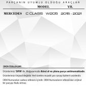 Mercedes W205 için Orta Konsol Perdesi-GRİ - 2