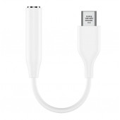 Ayex, Samsung TYPE-C İçin 3.5mm Aux, Kulaklık ve Mikrofon Adaptörü Beyaz - 1