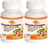 Meka Nutrition Vitamin B Complex 2x120 Tablet B Vitamini Kompleksi - 1