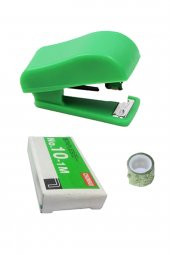 Emach Dizayn Mini Zımba Bant Zımba Teli 3lü Set Koyu Yeşil 3,8 cm - 1