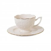 İpek Çay Fincan Takımı Altın Yaldızlı Rosen-200 - 1