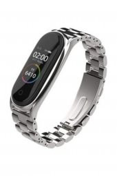 Xiaomi Mi Band 5 Akıllı Bileklik Kordon Kayış Metal Silver - 1