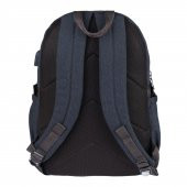 Relaxion Kahverengi Kanvas Su Geçirmez Kumaş Okul Sırt Çantası 1650 - 2