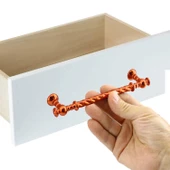 Burgu Mobilya Mutfak Dolabı Çekmece Dolap Kulpu Kulpları Kulbu Rose (128 MM-12.8 CM) Metal Kulp - 5