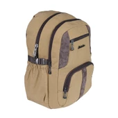 Relaxion Camel Kanvas Su Geçirmez Kumaş Okul Sırt Çantası 1655 - 1