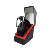 Fossil Siyah Düz Klasik 3,5 cm Erkek Kemeri-130CM thumbnail 5