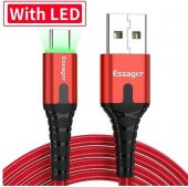 Essager 3A Usb Type-C Ledli Kablo 100Cm - 1