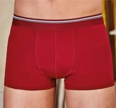 BERRAK 1097 ERKEK LİKRALI DÜZ BOXER 6 ADET  BEYAZ 2XL - 6