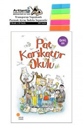 Pat Karikatür Okulu Adam Behiç Ak 88 Sayfa Karton Kapak 1 Adet Fosforlu Transparan Kitap Ayraç 1 Paket - 1