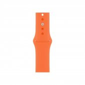ScHitec 42-49mm Yeni Nesil Apple Uyumlu Akıllı Saat Kordonu Silikon Turuncu - 1