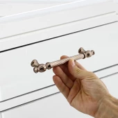 Kesir Mobilya Mutfak Dolabı Çekmece Dolap Kapak Kulpu Kulbu Bronz (128 MM-12.8 CM) Metal Kulpları thumbnail 2