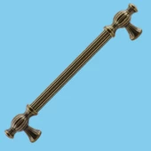 Kesir Eskitme Antik Sarı 128 mm Metal Mobilya Mutfak Çekmece Dolap Dolabı Kulpu Kulbu Kulpları - 5