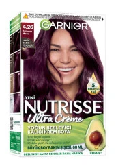 Garnier Nutrisse Yoğun Besleyici Kalıcı Krem Saç Boyası - 4.26 Patlıcan Moru - 1
