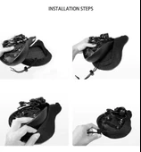 SİLİKON BİSİKLET SELE KILIFI ORTOPEDİK KOLTUK KILIFI 3D REFLEKTÖR - 5