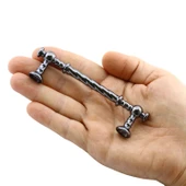 Burgu Mobilya Mutfak Dolabı Çekmece Dolap Kapak Kulpu Kulpları Kulbu Füme (96 MM-9.6 CM) Metal Kulp - 3