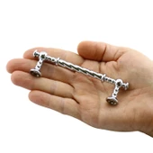 Burgu Mobilya Mutfak Dolabı Çekmece Dolap Kapak Kulpu Kulpları Kulbu Krom (96 MM-9.6 CM) Metal Kulp thumbnail 3