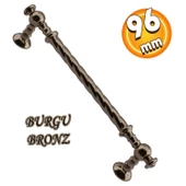Burgu Mobilya Mutfak Dolabı Çekmece Dolap Kapak Kulpu Kulpları Kulbu Bronz (96 MM-9.6 CM) Metal Kulp - 1