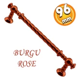 Burgu Mobilya Mutfak Dolabı Çekmece Dolap Kapak Kulpu Kulpları Kulbu Rose (96 MM-9.6 CM) Metal Kulp - 1