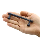 Burgu Mobilya Mutfak Dolabı Çekmece Dolap Kapak Kulpu Kulbu Antrasit (96 MM-9.6 CM) Metal Kulpları - 3