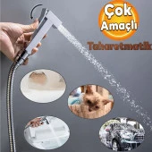 Ara Musluk Filtreli Metal Lüks Tuvalet WC Banyo Klozet Bide Taharet Musluğu Bebek Hayvan Araba Yıkama Musluğu thumbnail 1