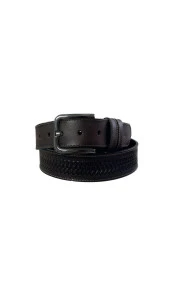 Fossil Kahve Desenli Hakiki Deri Spor Erkek Kemeri 4cm-125CM - 2