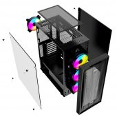 TWISTED MINDS TM-210XL-P1 650W 4x120MM RGB FAN USB3.0 MESH OYUNCU KASASI - 6