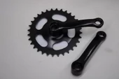 BMX BİSİKLET 32 T AYNAKOL KÖŞELİ MODEL SİYAH RENK BMX ORTA DİŞLİ - 1