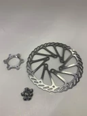 NUTT 160 mm 6 vida bisiklet disk fren rotor ayna SHIMANO UYUMLU thumbnail 6