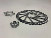 NUTT 160 mm 6 vida bisiklet disk fren rotor ayna SHIMANO UYUMLU thumbnail 3