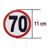 Reflektörlü Fosforlu Bant Tır Kamyon Dorse Arkası Hız Yazısı 11cm - 8