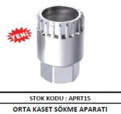 BİSİKLET ORTA KASET GÖBEK SÖKME APARATI ANAHTARI SİYAH RENK 2021 - 1