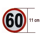 Reflektörlü Fosforlu Bant Tır Kamyon Dorse Arkası Hız Yazısı 11cm - 7