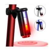 XBYC 6162 Cakar 360 derece 3 renk LED uyarı Arka ışığı BİSİKLET STOP - 1