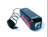 ASİSTAN PARLA F350+ USB ŞARJLI BİSİKLET FAR +110 DESİBEL KORNALI FAR - 1