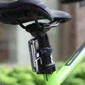 Mavi-kırmızı çakarlı USB şarjlı 100 lümen bisiklet stop lambası thumbnail 6