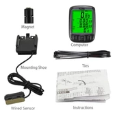 SUNDING Xbyc 6027 Kablolu 27 Fonk IŞIKLI Kilometre Saati Sayacı - 5