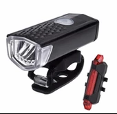 MOTES XBYC 6116 ÖN ARKA USB ŞARJLI FAR SETİ SU GEÇİRMEZ LAMBA SETİ - 1
